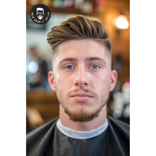 oval face shape with fade haircut