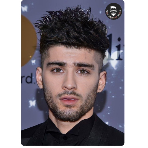 Zayn Malik mid fade haircut