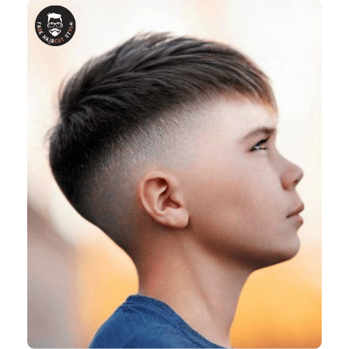 Boys Mid fade haircut  