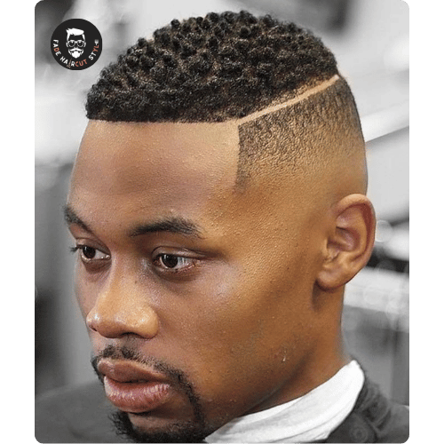 High fade haircut for black males