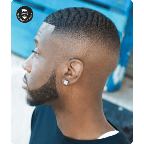 High fade haircut for black males