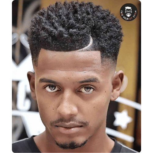 Mid fade hairstyle