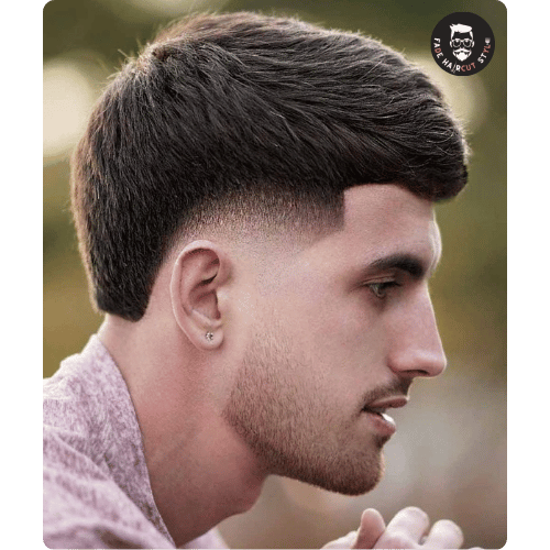 Fade haircut mullet