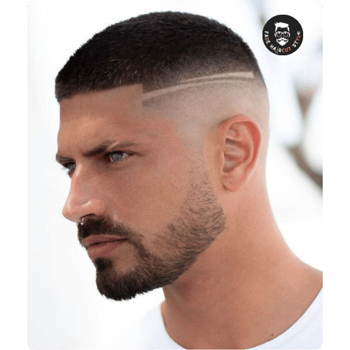 High buzz cut fade haircut