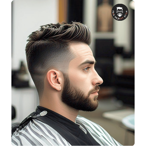 High Taper fade with beard - type of taper fade haircut