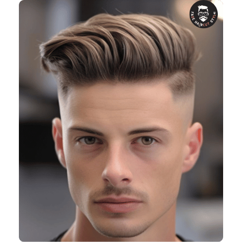 High Taper Fade Haircut with Pompadour