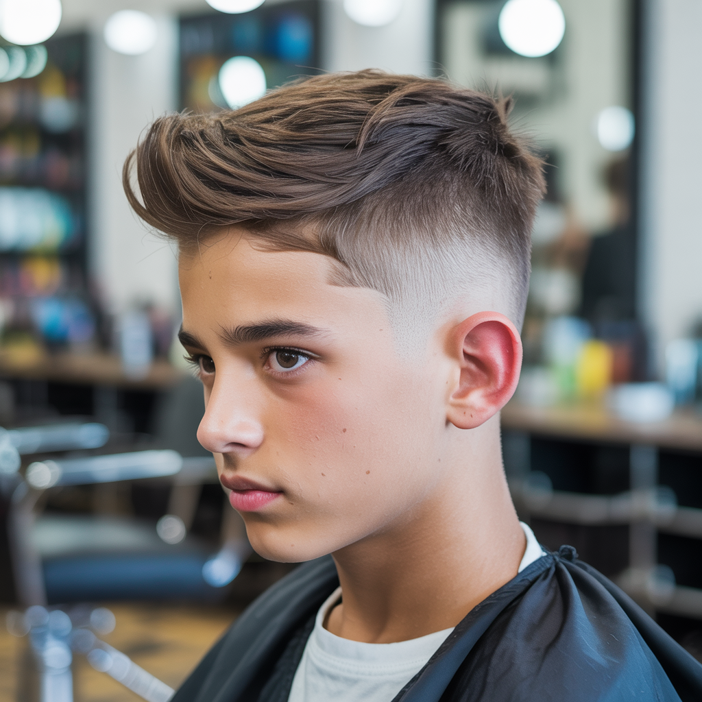 fade hair cut f0r boys