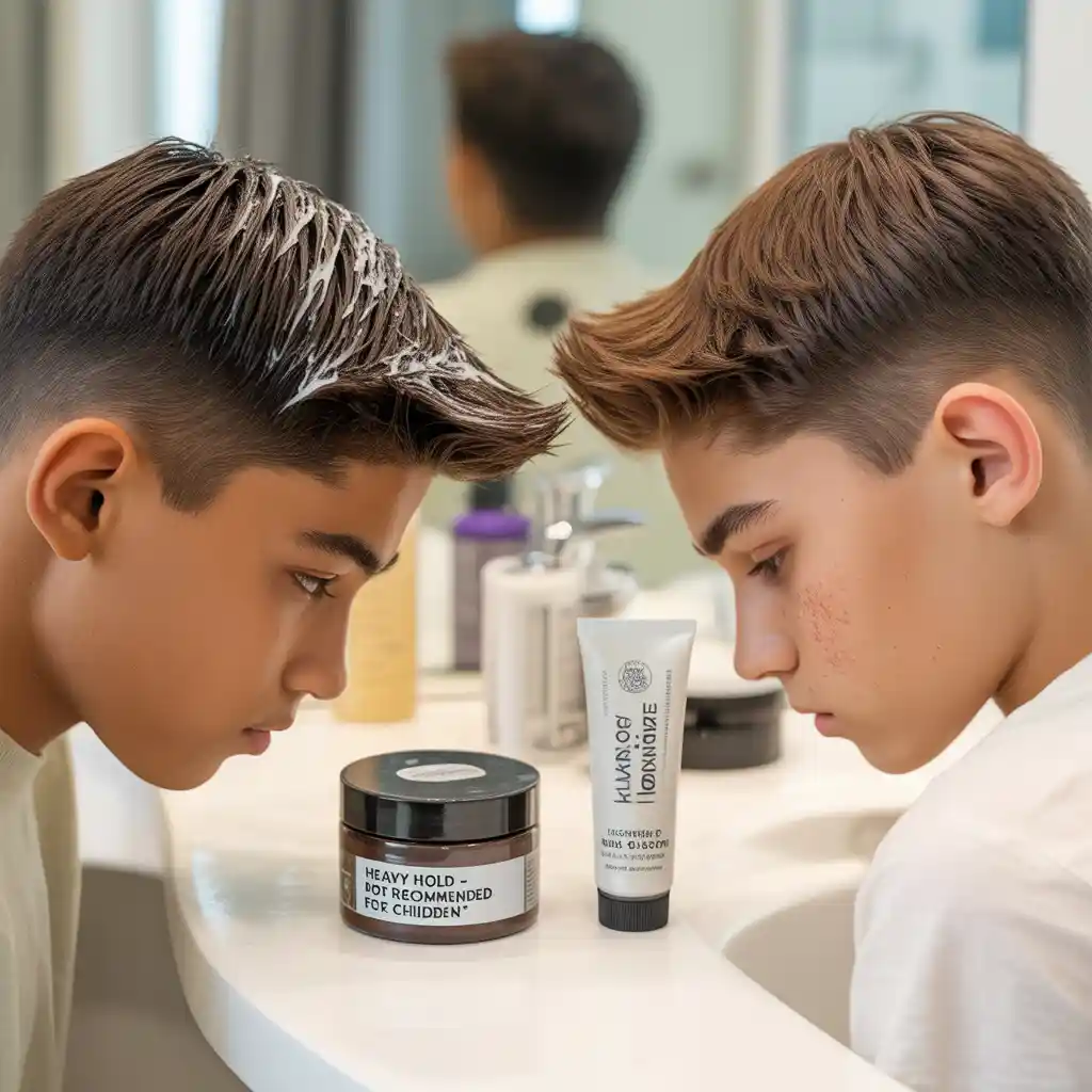 Mohawk fade for school boys in 2025